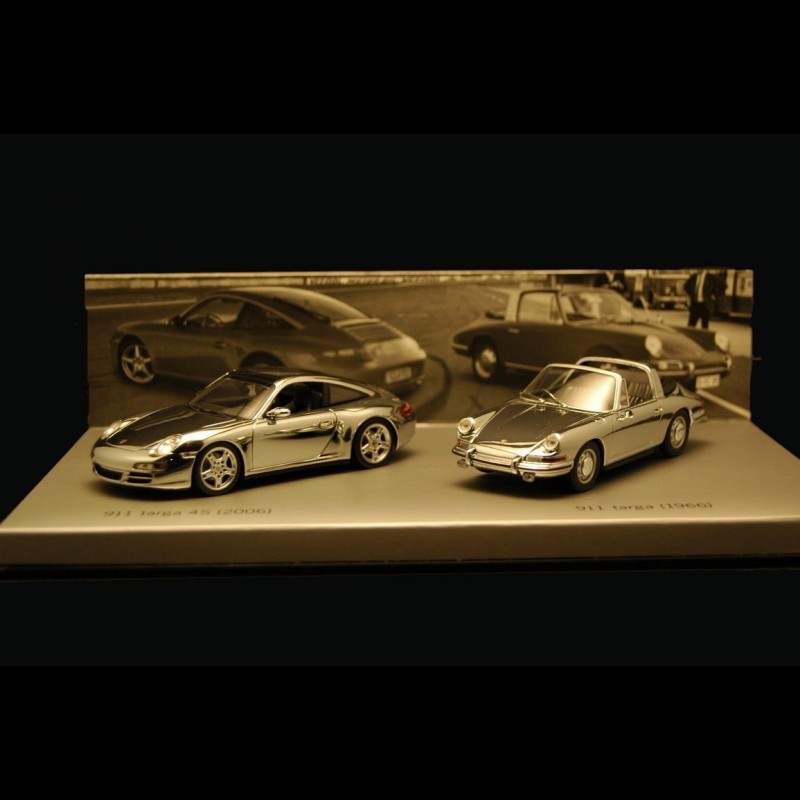 Set Porsche 911 Targa chrome 1/43 Minichamps WAP020SET16