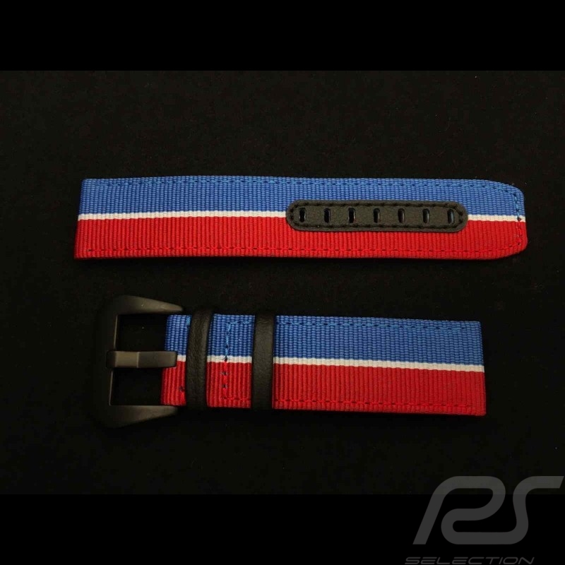 Watch strap Motorsport blue / red / white