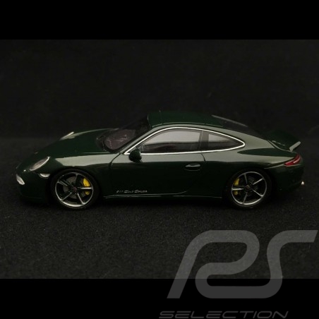 Porsche 911 typ 991 Club Coupé 2015 dunkelgrün 1/43 Spark WAX20120061