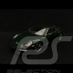 Porsche 911 typ 991 Club Coupé 2015 dunkelgrün 1/43 Spark WAX20120061