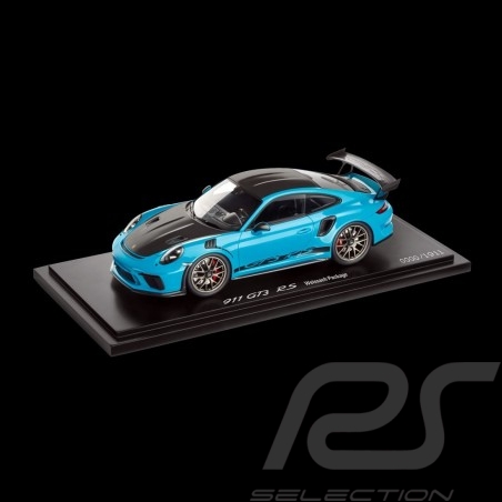 Porsche 911 GT3 RS type 991 Phase ll 2018 Miami blue 1/18 Spark WAP0211560J