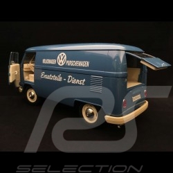 VW combi T1 transporteur Porsche Bully Pièces de rechange 1963 1/18 Welly 18053W bleu blue blau