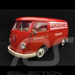 VW combi T1 Porsche carrier Bully racing service 1963 red 1/18 Welly 18053