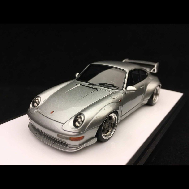 Porsche 911 GT2 type 993 street version 1996 silver grey 1/43 Make up  Vision VM114A