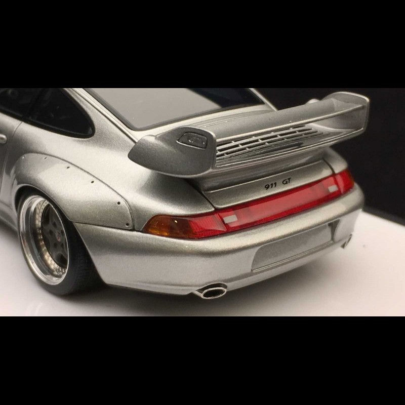 Porsche 911 GT2 type 993 street version 1996 silver grey 1/43 Make up  Vision VM114A