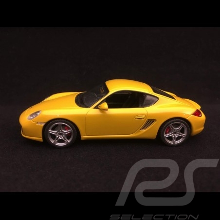 Porsche Cayman 987 2006 Speed yellow 1/43 Schuco 07302