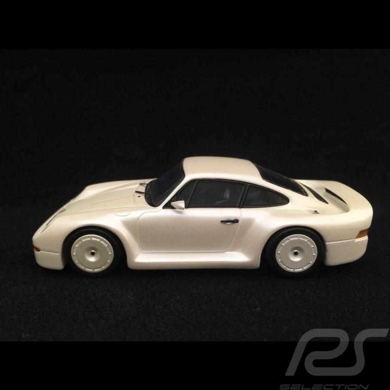 Porsche 959 Prototype groupe B 1983 1/43 Spark S0959 blanc nacré pearly white perlweiß
