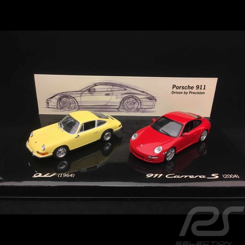 Set Porsche 911 1963 / 997 Carrera S 2004 40 years Anniversary 1/43 Minichamps WAP020SET09