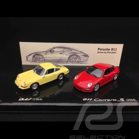 Set Porsche 911 1964 / 997 Carrera S 2004 1/43 Minichamps WAP020SET09 40 ans years Jahre Anniversaire Anniversary Jubiläum