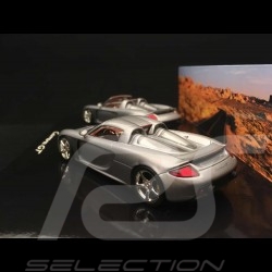 Set Porsche Carrera GT with and without removable roof GT silver grey 1/43 Minichamps WAP02010314