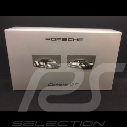 Set Porsche Carrera GT avec et sans toit amovible 1/43 Minichamps WAP02010314 gris argent GT silver grey Silbergrau