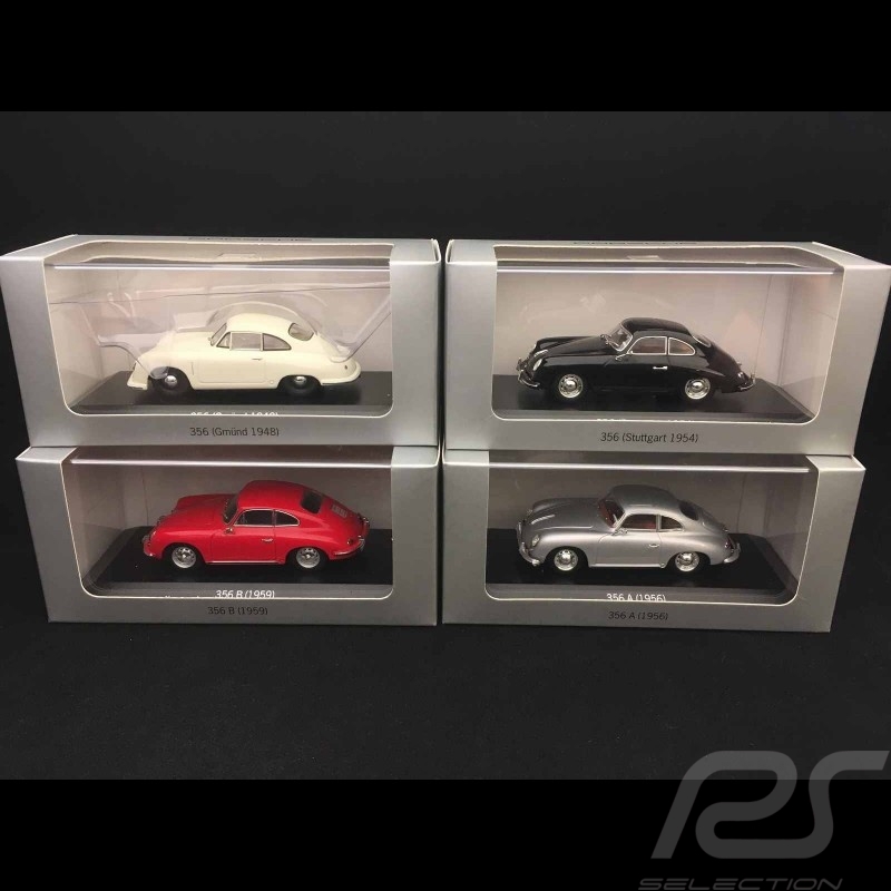 Set Porsche History Porsche 356 Gmünd / 356 Stuttgart / 356 A / 356 B 1/43 Minichamps WAP020SET10