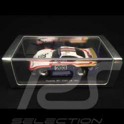 Porsche 961 n°203 24h du Mans 1987 Rothmans 1/43 Spark S0961