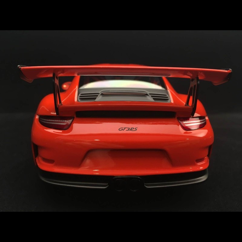 Porsche 911 GT3 RS type 991 Mk 1 2015 lava orange 1/18 Minichamps