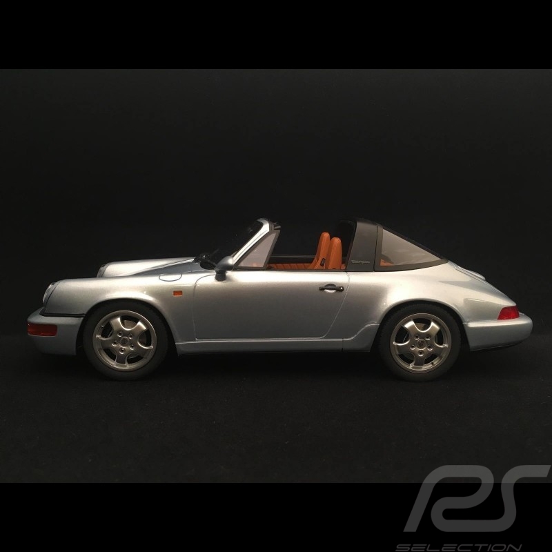 Porsche 964 Carrera 4 Targa 1991 Polar Silver 1/18 GT Spirit GT185