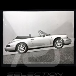 Photo Porsche 911 Cabriolet 1992 noir et blanc black and white schwarz und weiß
