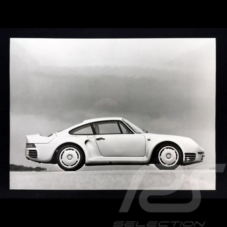 Photo Porsche 959 prototype 1986 black and white