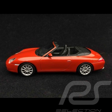 Porsche 911 type 996 Carrera Cabriolet 2002 1/43 Minichamps WAP02008112 rouge Orient Orient red Orientrot