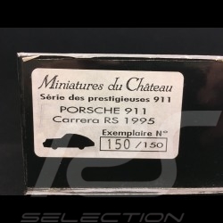 Porsche 911 type 993 Carrera RS 1995 1/43 Miniatures du Château Gris ardoise métallisé Slate grey metallic Schiefergrau metallic