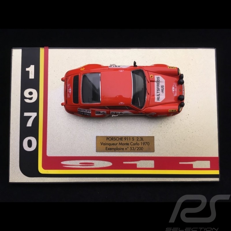 Porsche 911 S 2.3 vainqueur Monte Carlo 1970 n° 6 Waldegaard 1/43 Miniatures du Château
