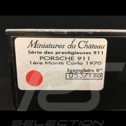 Porsche 911 S 2.3 Sieger Monte Carlo 1970 n° 6 Waldegaard 1/43 Miniatures du Château