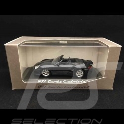 Porsche 911 type 996 Turbo Cabriolet 2004 blue grey metal 1/43 Minichamps WAP02010114