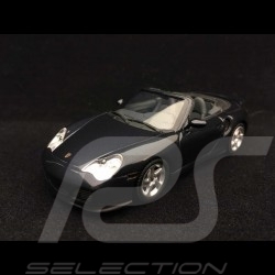 Porsche 911 type 996 Turbo Cabriolet 2004 1/43 Minichamps WAP02010114 bleu gris blue grey blau grau metal