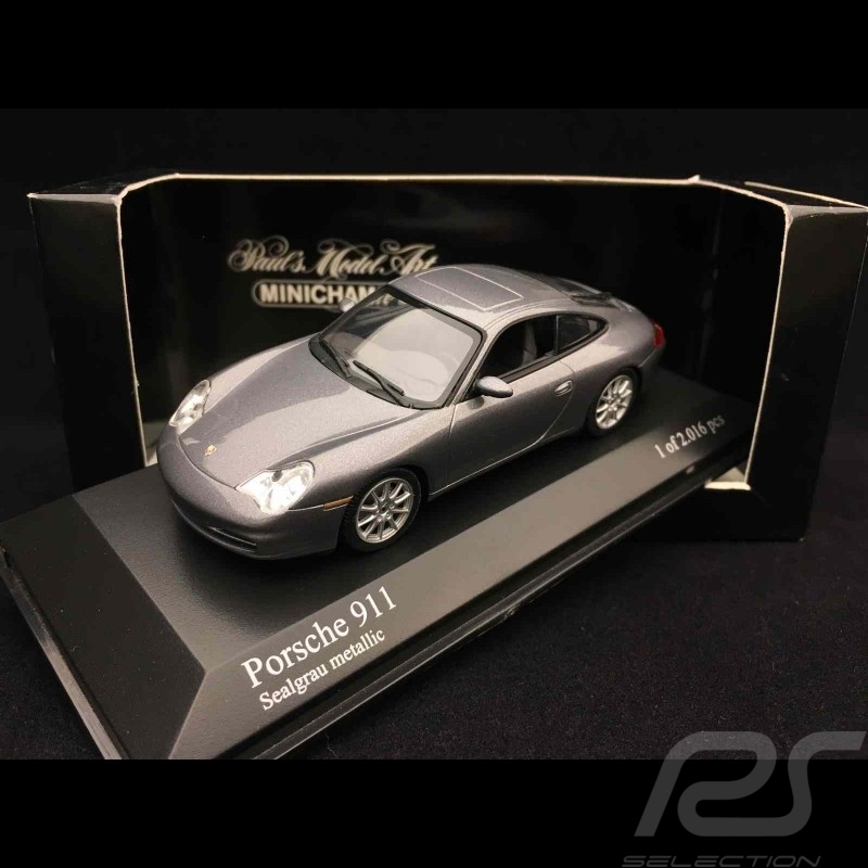 Porsche 911 type 996 Carrera phase II 2001 1/43 Minichamps 400061020 gris metallisé sealgrey sealgra
