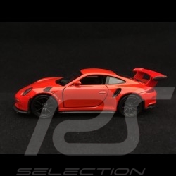 Porsche 911 GT3 RS type 991 pull back toy Welly orange