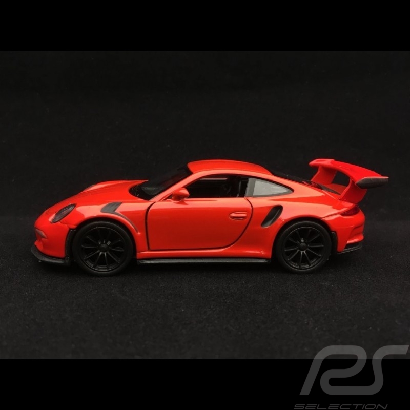 Porsche 911 GT3 RS typ 991 Spielzeug Reibung Welly orange