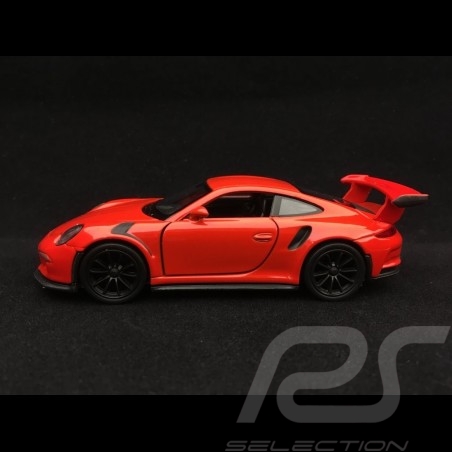 Porsche 911 GT3 RS type 991 Welly orange jouet à friction pull back toy Spielzeug Reibung