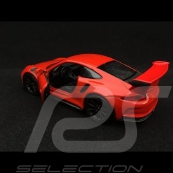Porsche 911 GT3 RS type 991 Welly orange jouet à friction pull back toy Spielzeug Reibung
