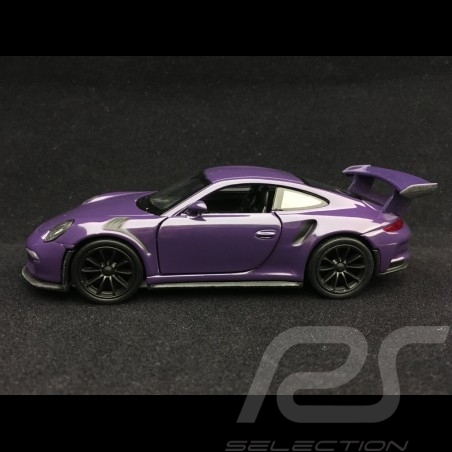 Porsche 911 GT3 RS type 991 Welly violet jouet à friction pull back toy Spielzeug Reibung