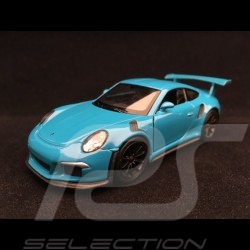 Porsche 911 GT3 RS type 991 Welly bleu jouet à friction pull back toy Spielzeug Reibung