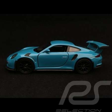 Porsche 911 GT3 RS typ 991 Spielzeug Reibung Welly blau