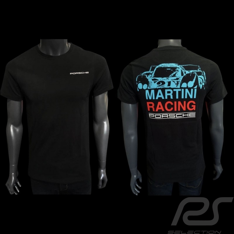 Porsche T-shirt  917 LH  Le Mans 1971 n° 21 Martini Racing black Porsche Design WAP870  - men