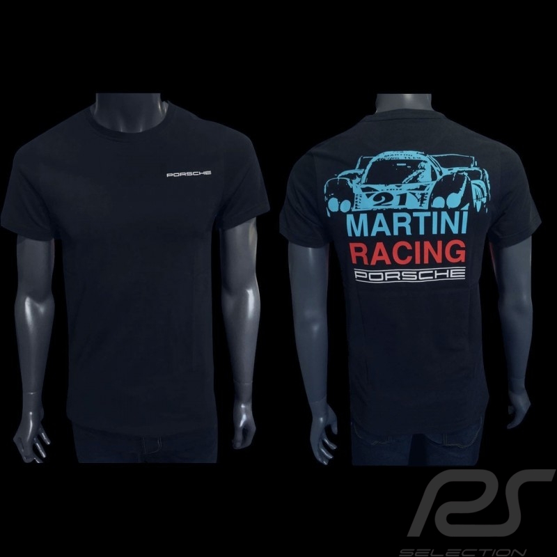 T-shirt Porsche 917 LH  Le Mans 1971 n° 21 Martini Racing dunkelblau Porsche Design WAP871  - Herren