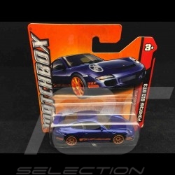 Porsche 911 GT3 type 997 blue orange stripes 1/72 Matchbox