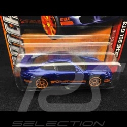 Porsche 911 GT3 type 997 blue orange stripes 1/72 Matchbox