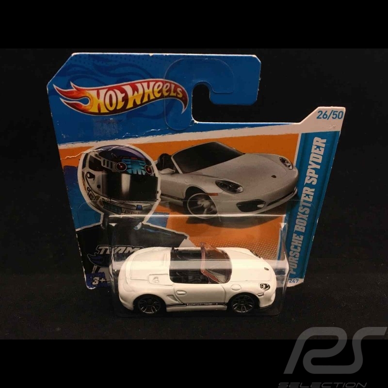 Porsche Boxster Spyder 2012 1/72 Hot Wheels blanc white weiß 