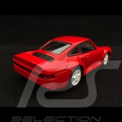Porsche 959 jouet à friction Welly rouge pull back toy red Spielzeug Reibung rot