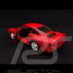 Porsche 959 jouet à friction Welly rouge pull back toy red Spielzeug Reibung rot