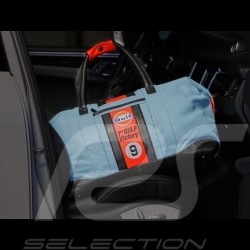 Gulf Racing Travel bag Le Mans 1968 victory leather blue / orange / black