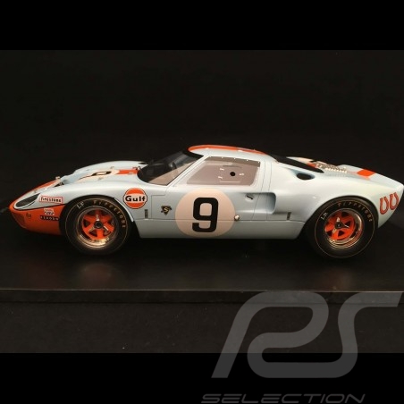 Ford GT40 Gulf n° 9 Vainqueur Winner Sieger Le Mans 1968 1/18 Spark 18LM68