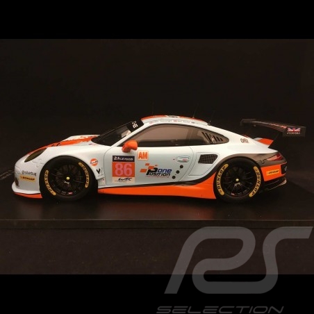 Porsche 911 RSR type 991 24h du Mans 2017 n° 86 Gulf Racing UK 1/18 Spark 18S334