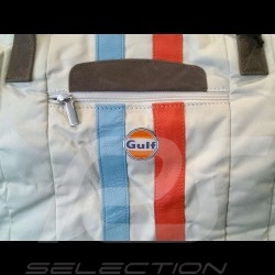Gulf vintage Reisetasche beige Baumwolle/ Leder