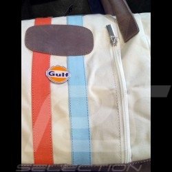 Gulf vintage Reisetasche Medium beige Baumwolle/ Leder