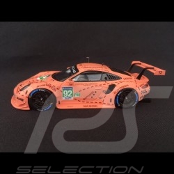 Porsche 911 RSR type 991 Mans 2018 92 Cochon rose 1/43 Spark WAP0209280K MAP02087618 pink pig  sau
