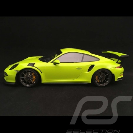 Porsche 911 GT3 RS type 991 Mk 1 2015 light green 1/18 Minichamps 155066222