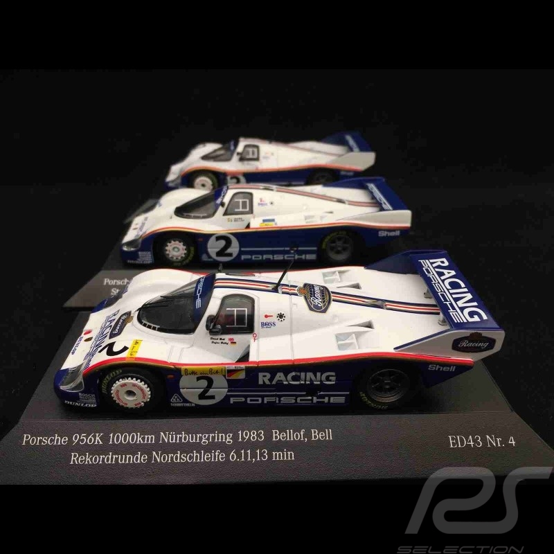 Trio Porsche 956 Stefan Bellof record Nürburgring 1983 1/43 CMR SBC003 SBC004 SBC005